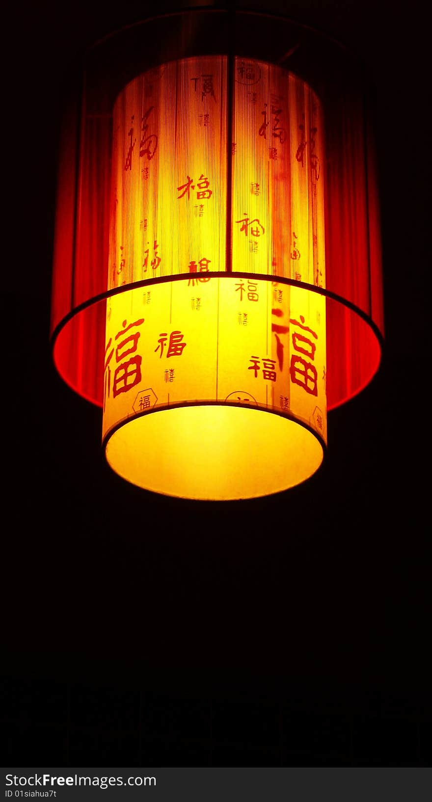 A lamp which is writed Chinese characters means blessing.It's in Chengdu's restaurant in China. A lamp which is writed Chinese characters means blessing.It's in Chengdu's restaurant in China.