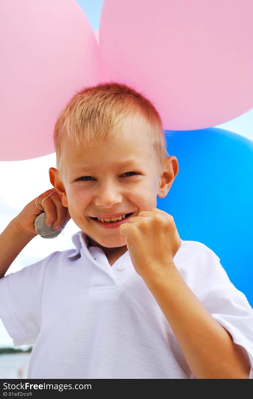 Boy  With  Balloons