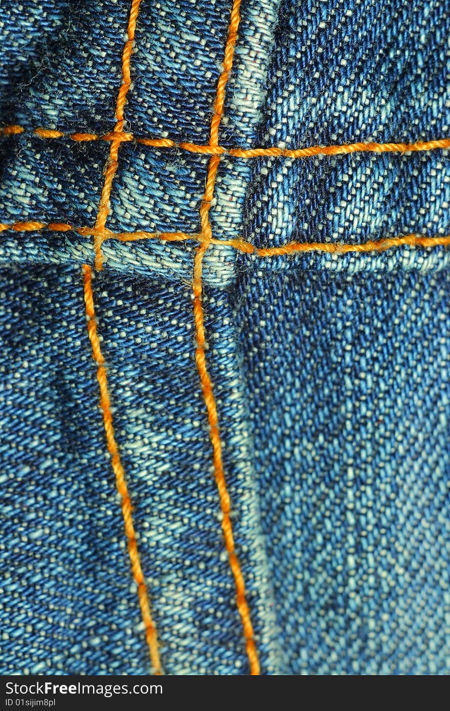 Blue jean seams