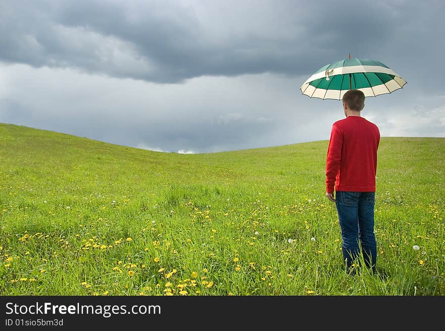 Waiting for the rain conception