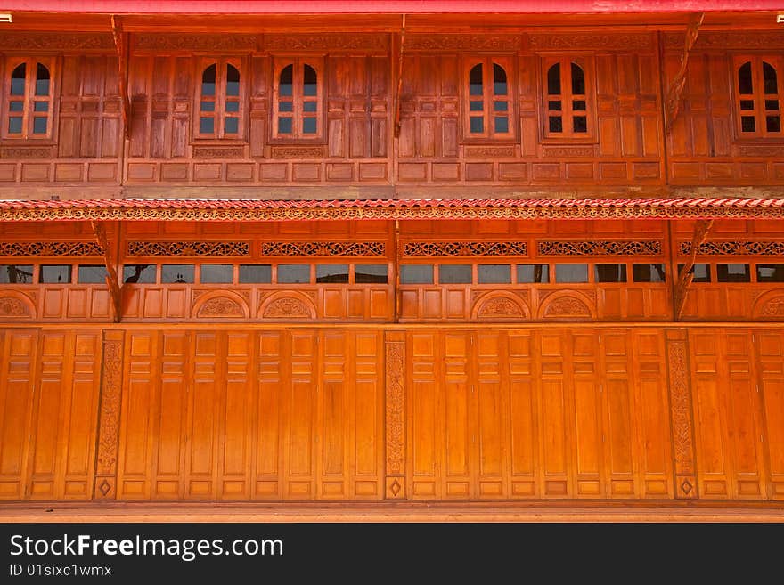 Monk's house in Wat Kut Ti, Petchaburi province, Thailand. Monk's house in Wat Kut Ti, Petchaburi province, Thailand