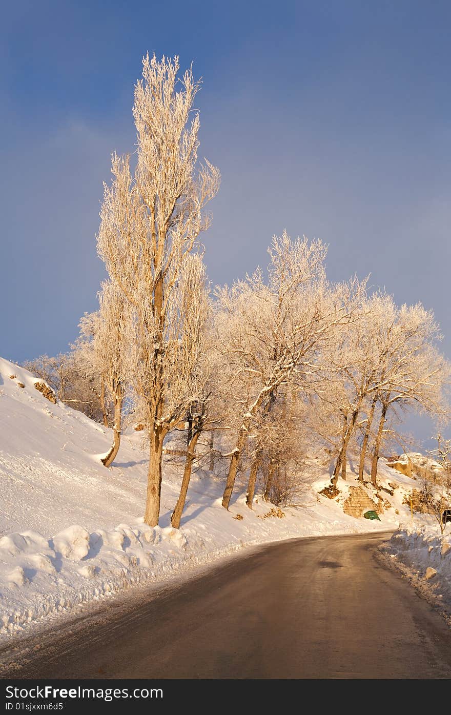 Winter road.