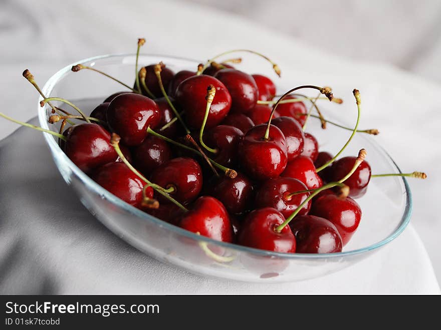 Cherry in the plate