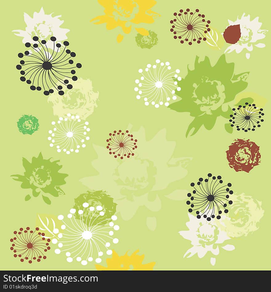 Elegance seamless background with flowers. Elegance seamless background with flowers