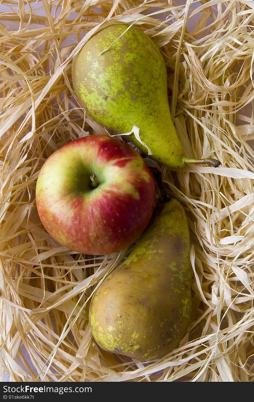 Pears and apple