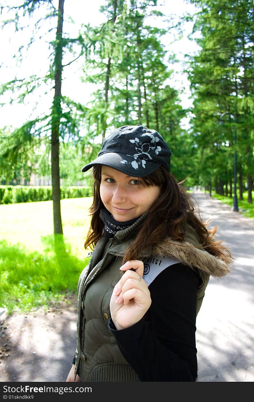 Girl in cap