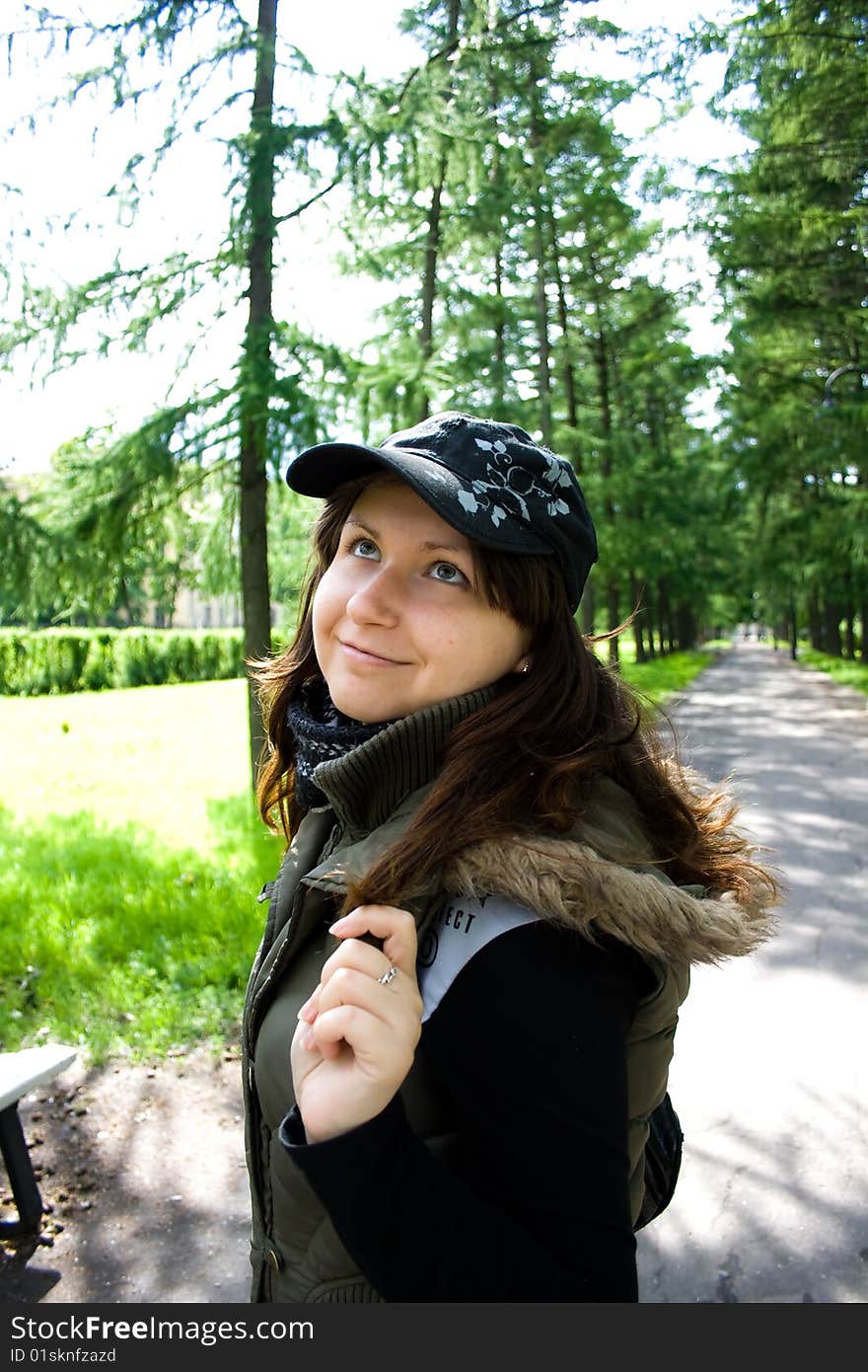 Girl in cap