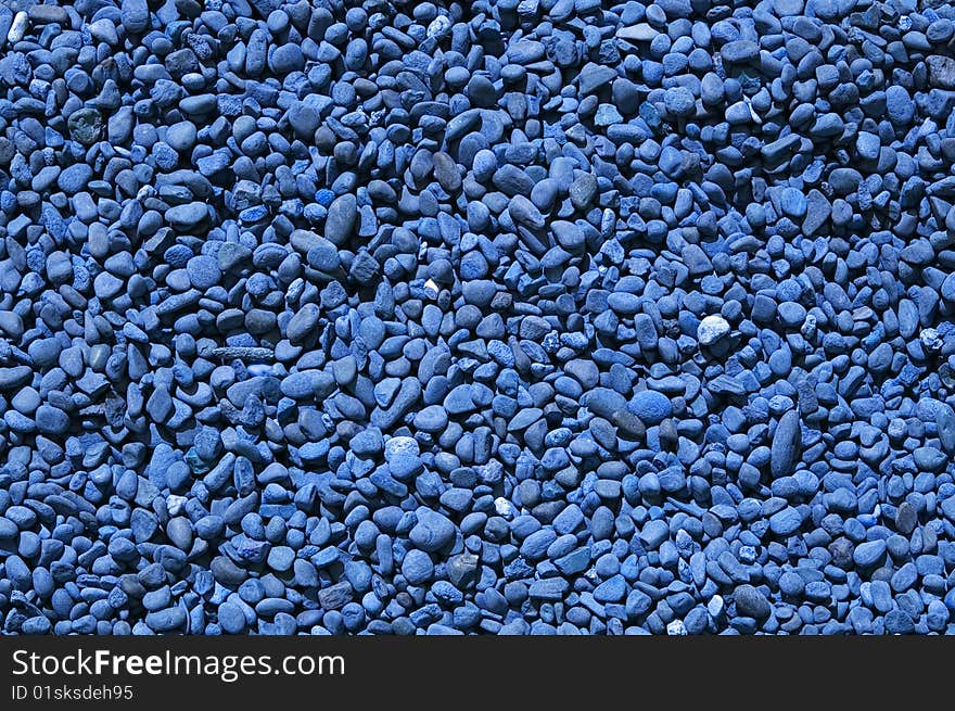 Colorized blue stones texture