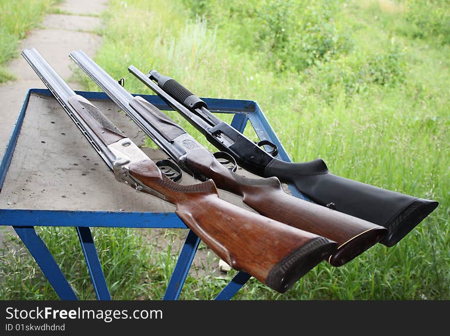 Three Smooth-bore Guns