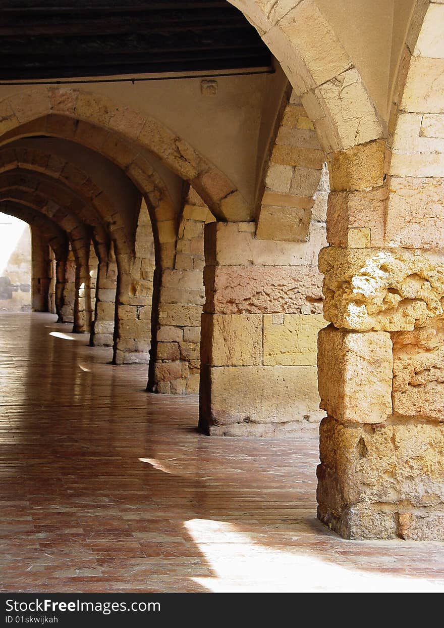 Old colonnade