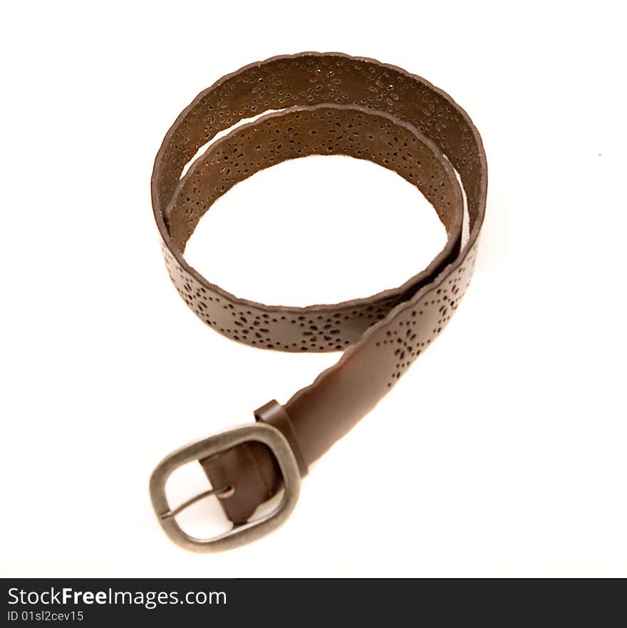 Bronwn belt on white background