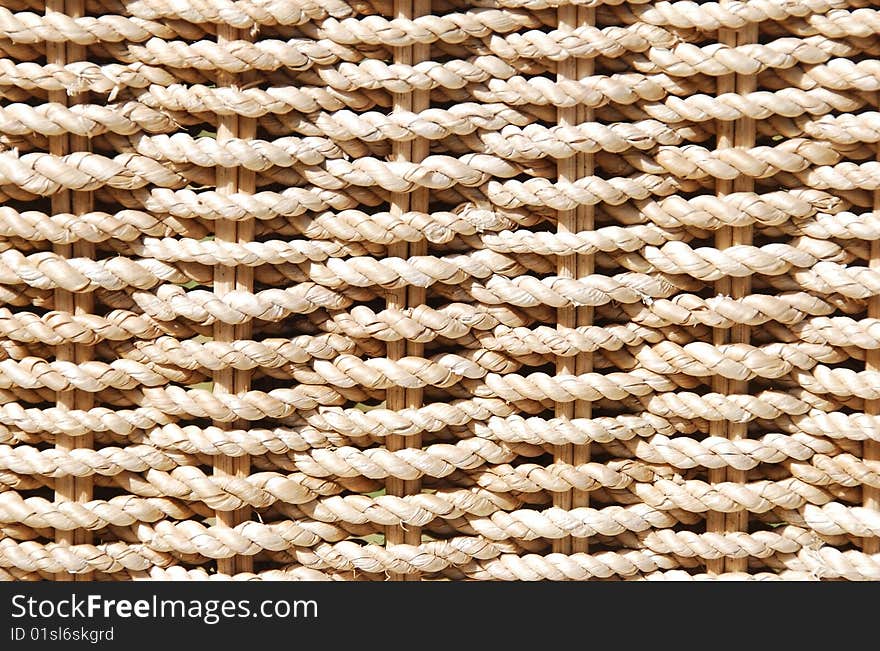 close up of woven straw  basket