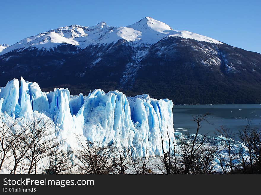 Still growing - one of the glaciers in Los Glaciares National Park in southern Argentina. Still growing - one of the glaciers in Los Glaciares National Park in southern Argentina.