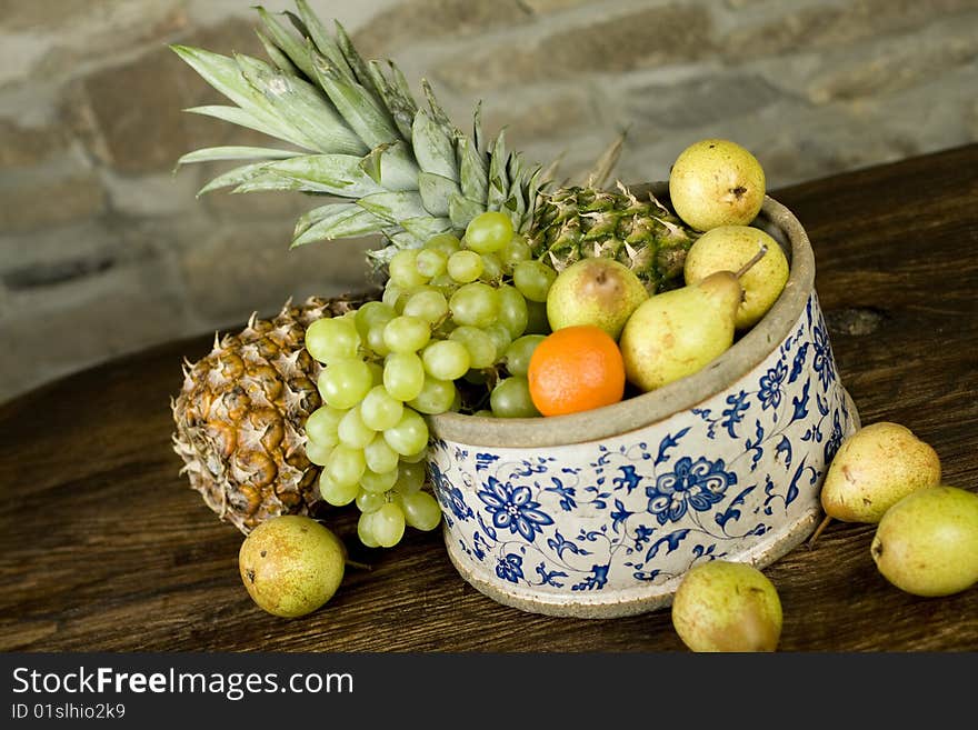 Basket full of fruits