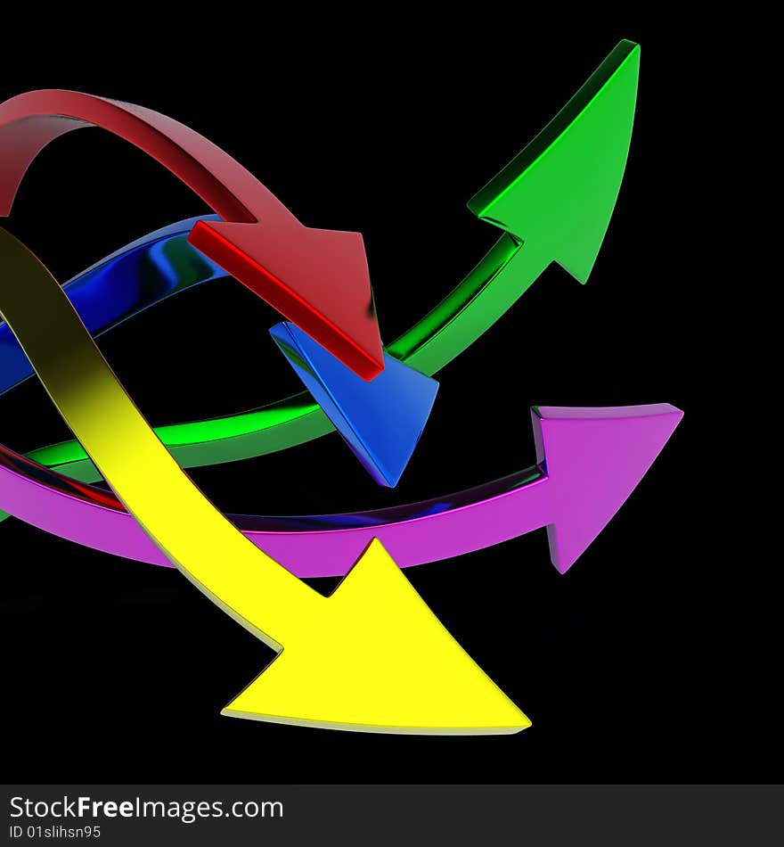 Colorful arrows