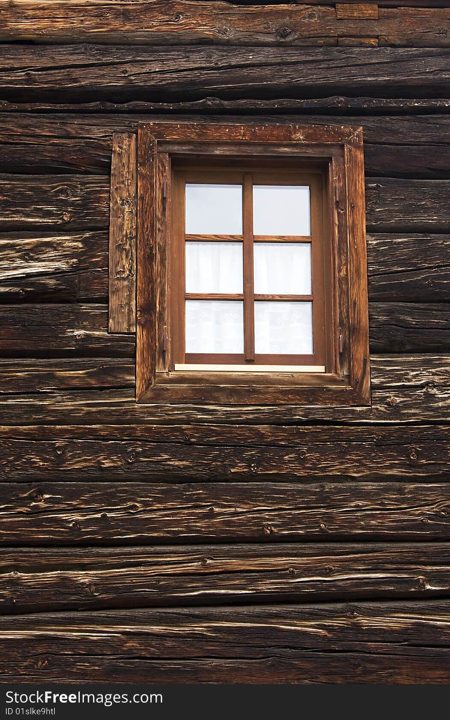 Window on the side of a old house