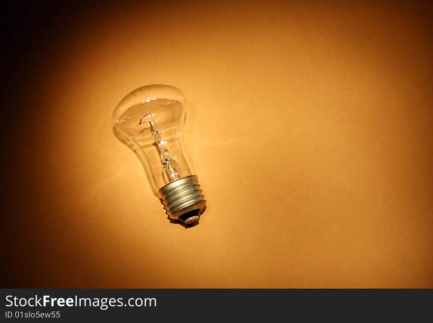 Electric lamp background in mysterious light