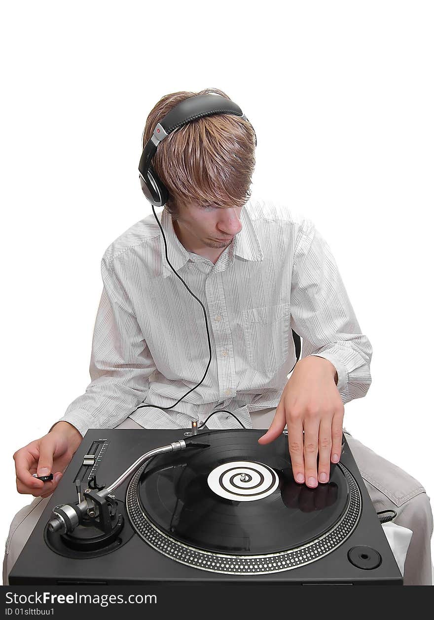 A DJ playing some beats.