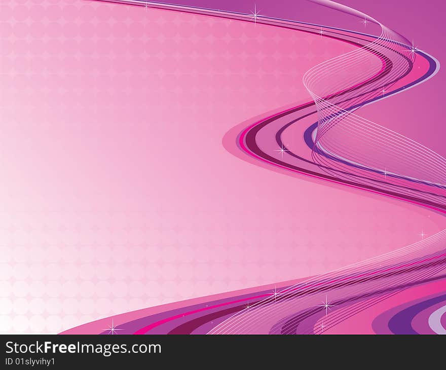 Pink Abstract Composition