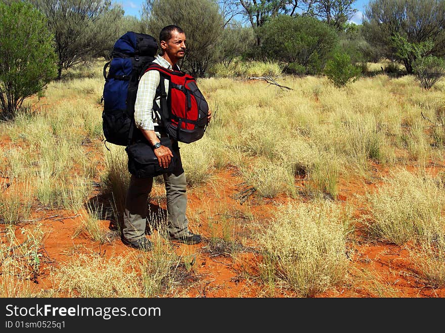 Man in expedition