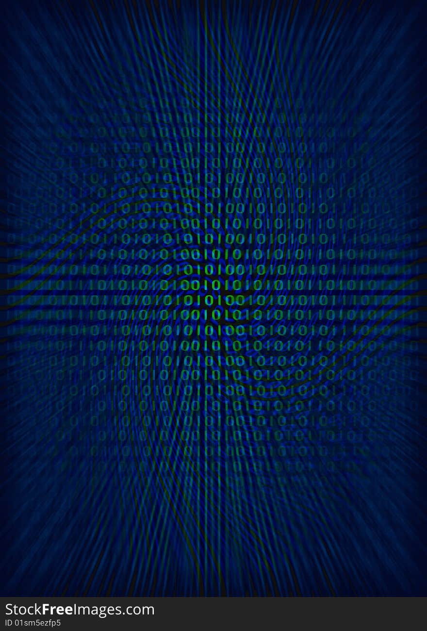 Abstract texture of the binary code on a black background. Abstract texture of the binary code on a black background.