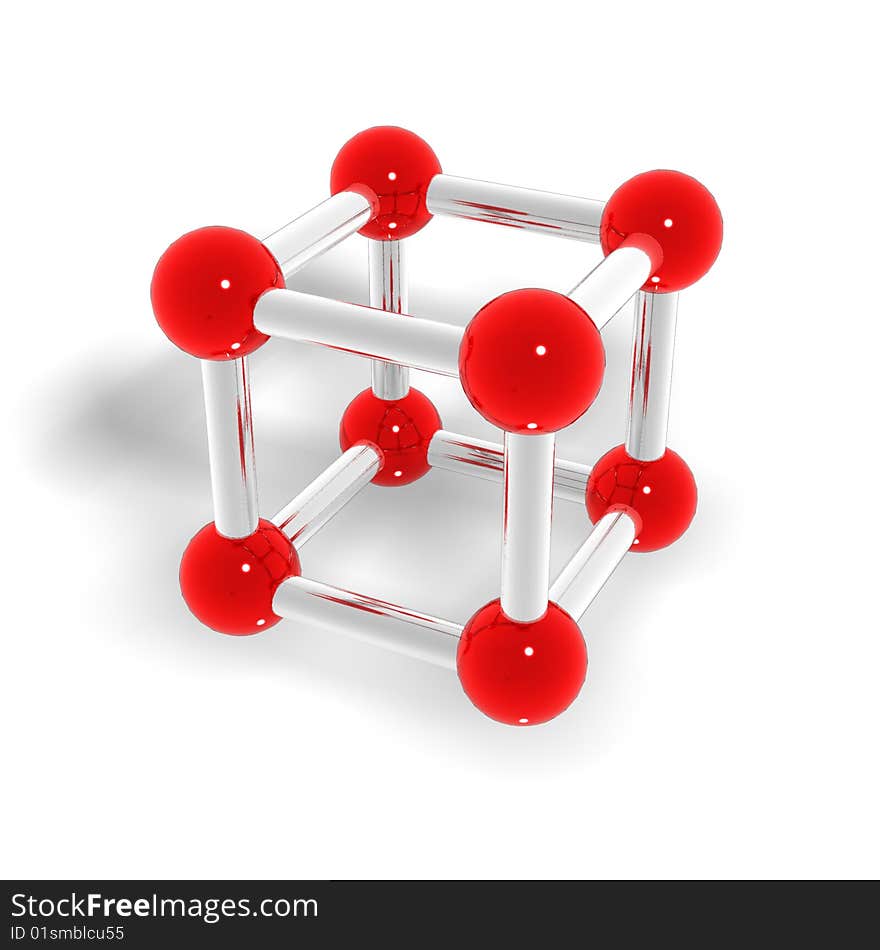 Molecular Grid Of A Geometrical Figure