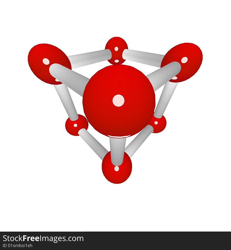 Molecular grid of a geometrical figure