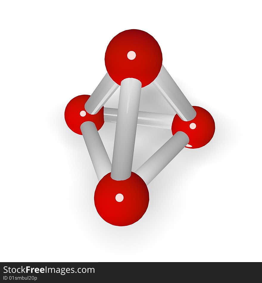 Molecular grid of a geometrical figure