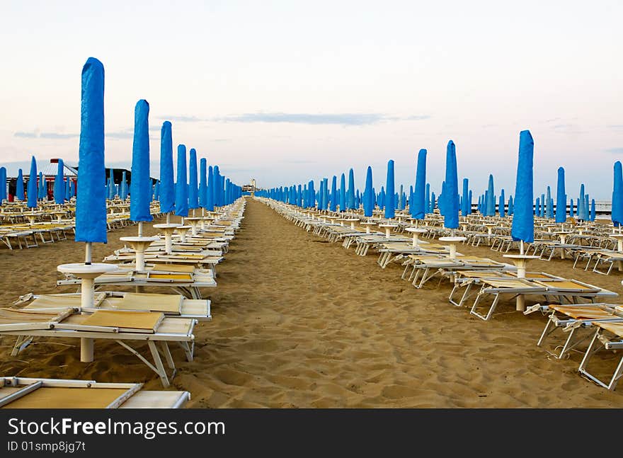 In the Beach row to deckchair in the adria