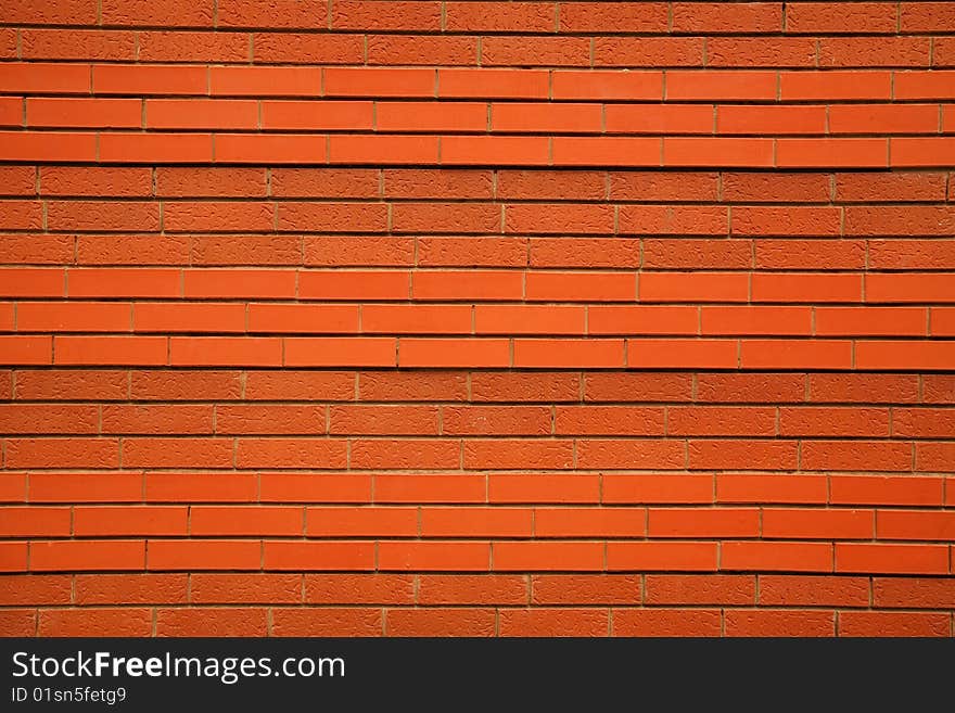 Red modern brick texture, natural light