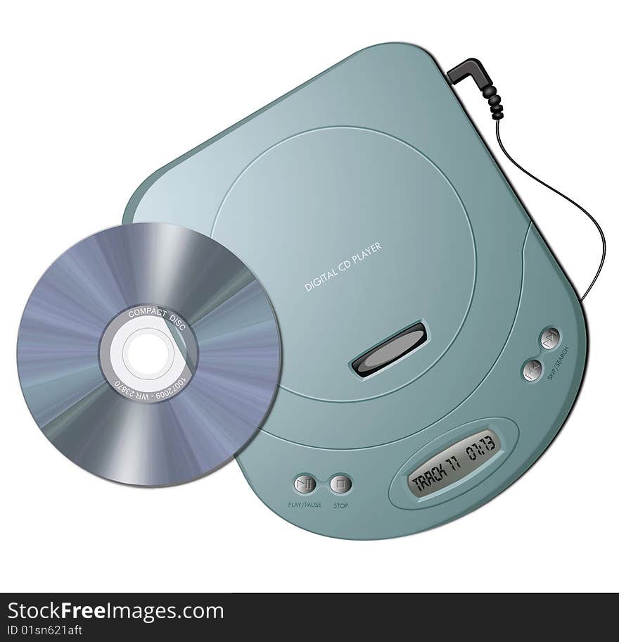 Portable CD player - Green