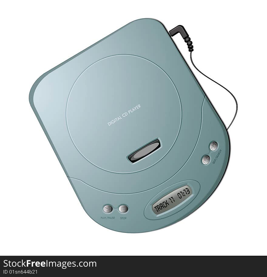 Portable CD player - Green