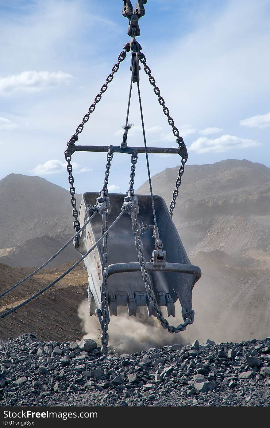 Huge metal bucket