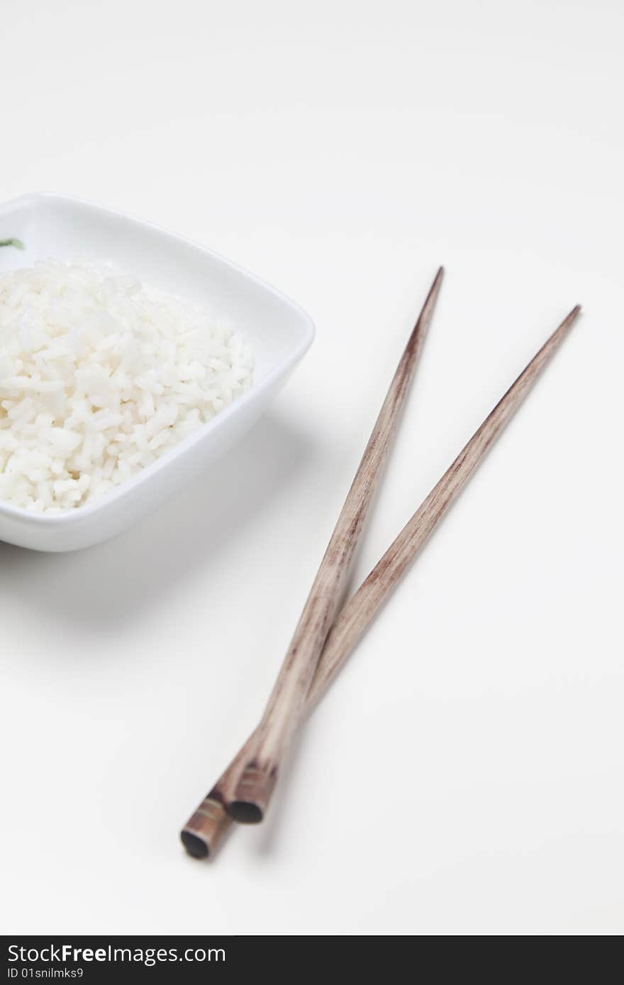 Rice in bowl