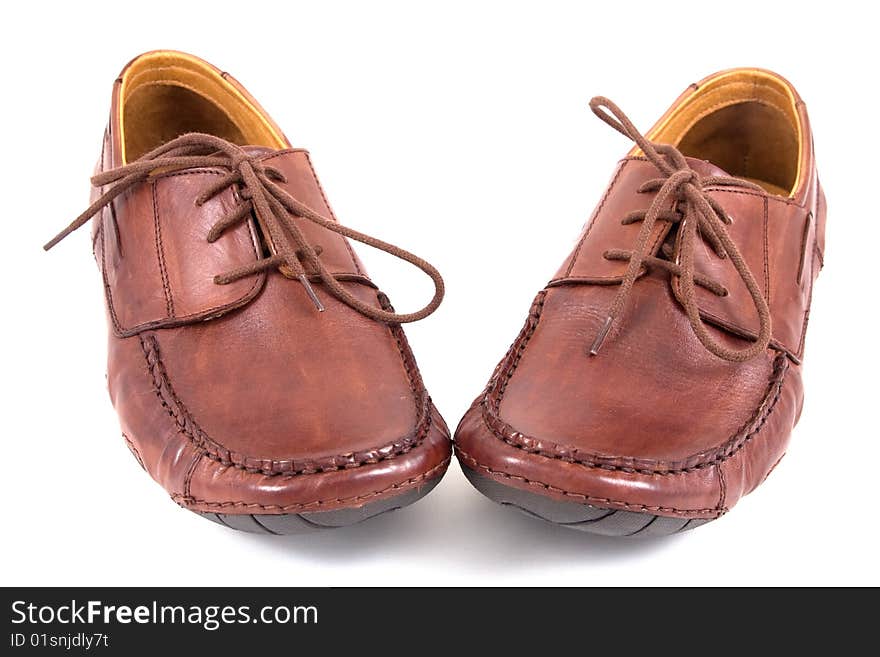 Shoes isolated on a white .