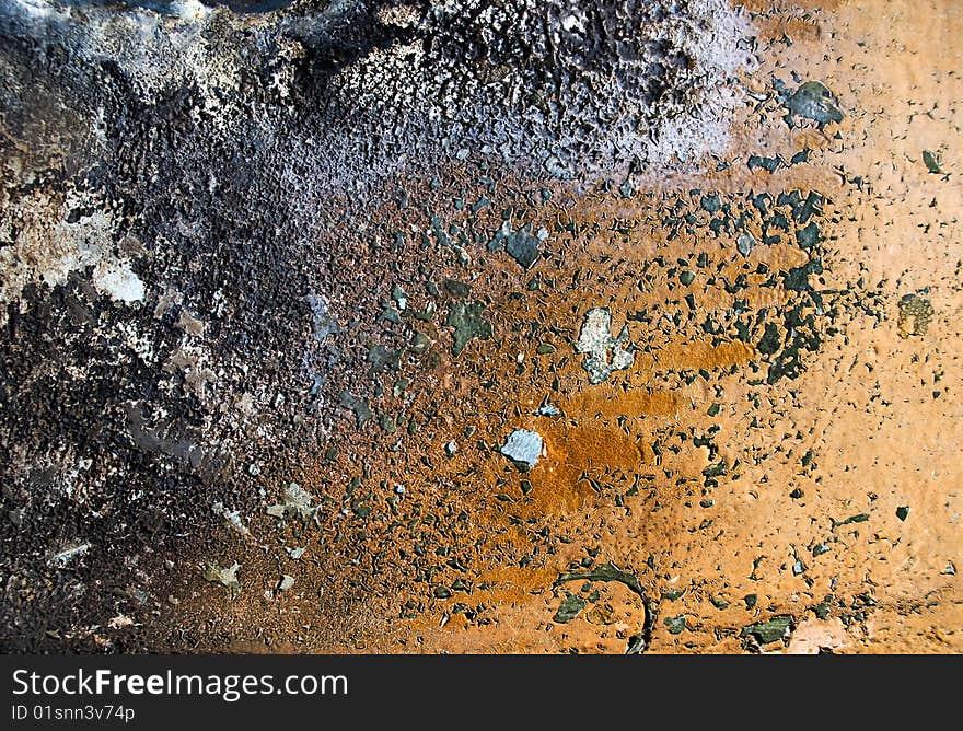 Abstract grunge background from weathered painted, stained, scratched and burned surface of metal. Abstract grunge background from weathered painted, stained, scratched and burned surface of metal