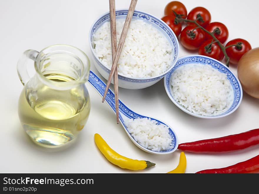 Rice in bowl