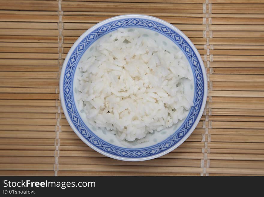 Rice in bowl