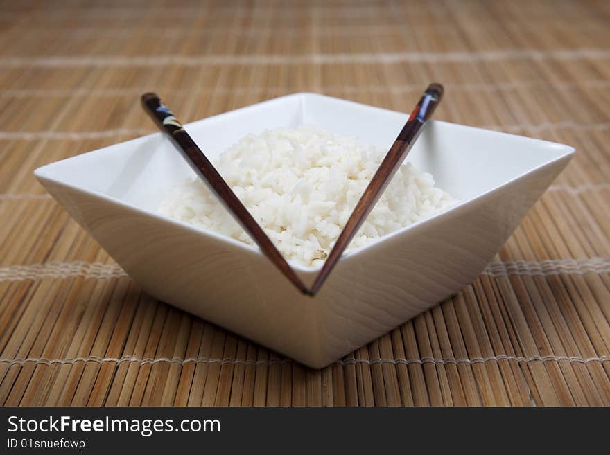 Rice in bowl