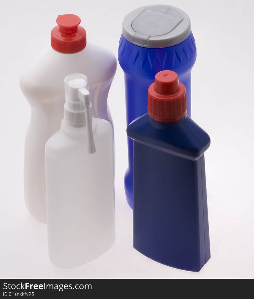 Four plastic bottles