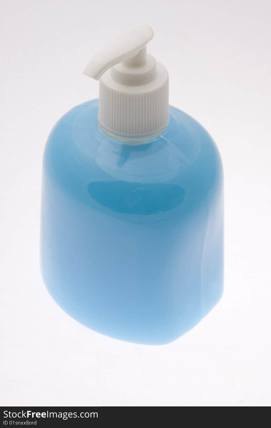 Blue Soap Bottle