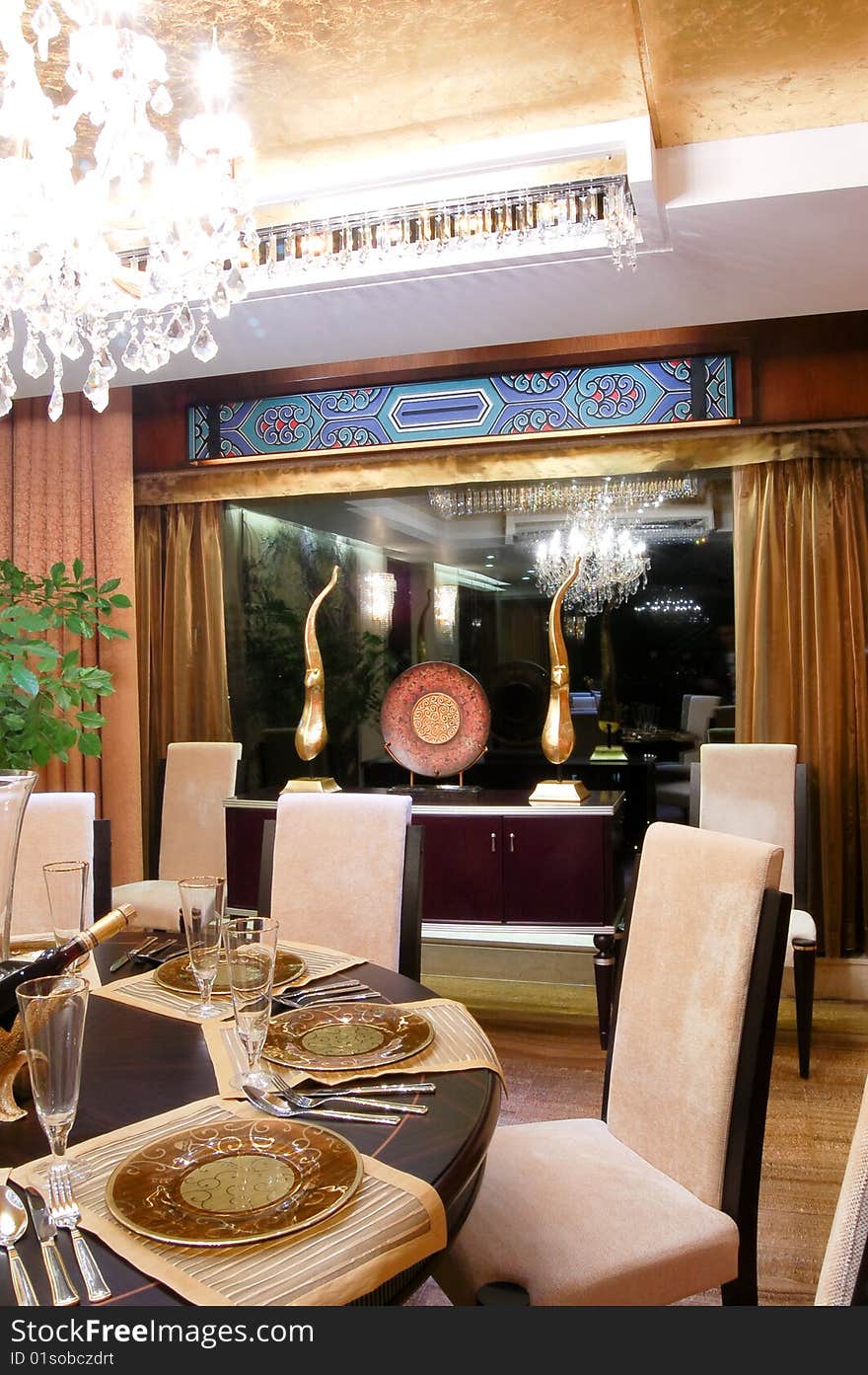 Dining room,modern chinese style and so on