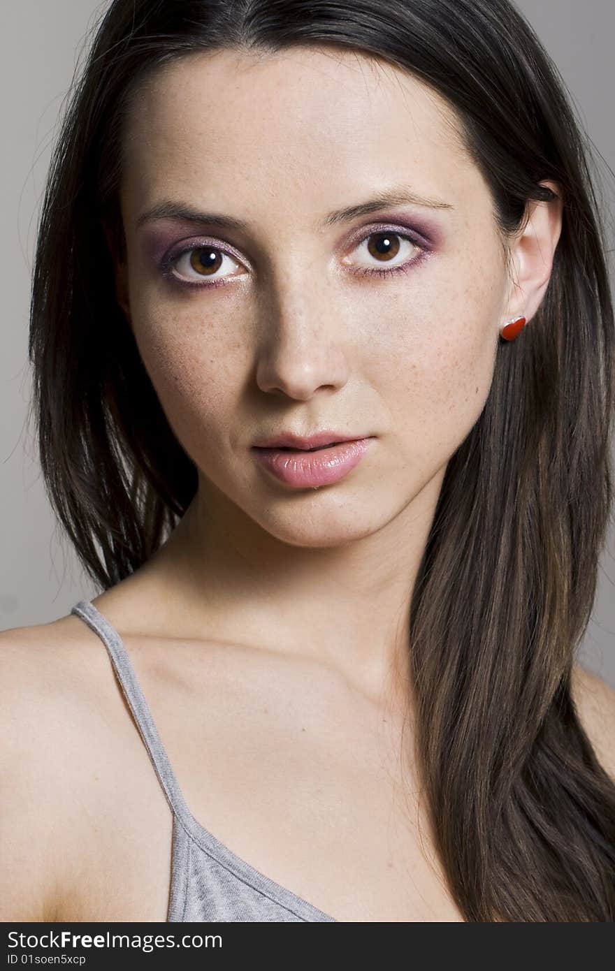 Close-up of beautiful girl with necklaces. Close-up of beautiful girl with necklaces