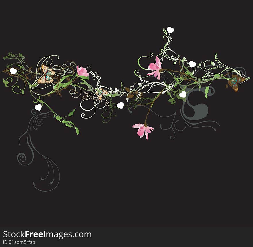 Illustration of a decorative background