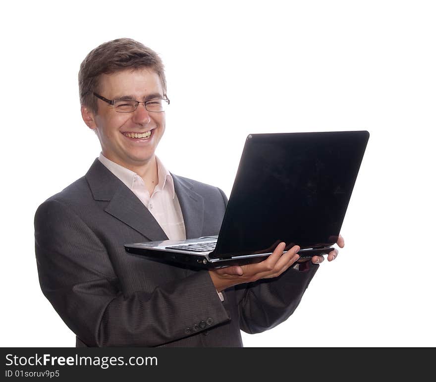 Businessman With Laptop