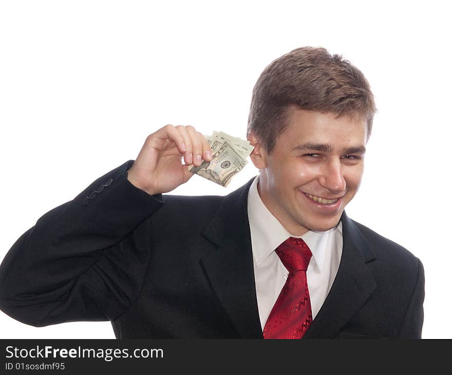 Businessman with money