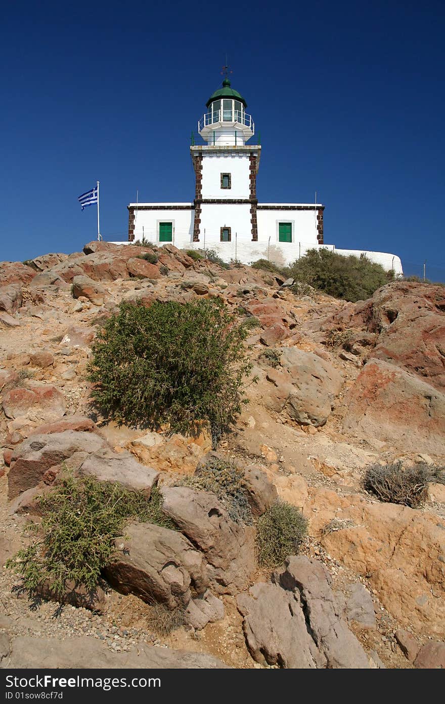 Lighthouse on Santorini