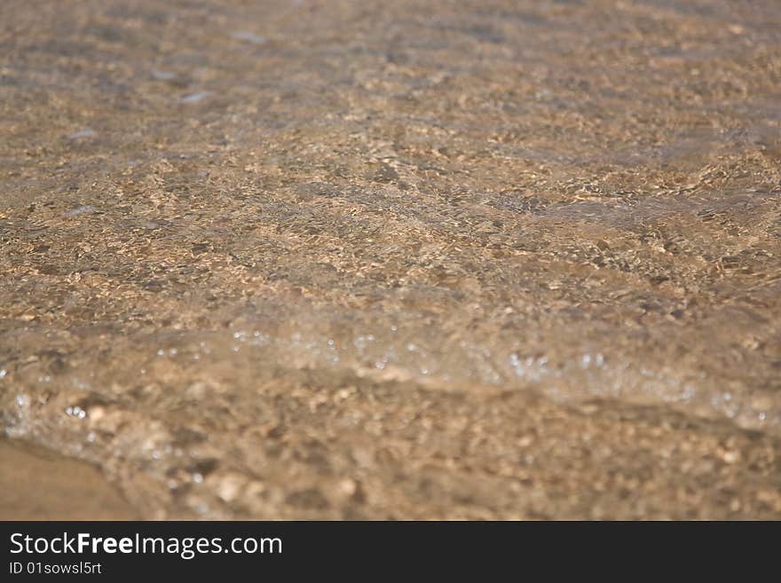 Closeup tropical coastline, outdoor shot