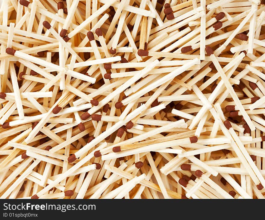 Heap of matches - abstract background. Heap of matches - abstract background