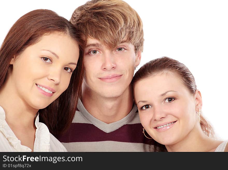 Group of smiley young people. Education, friendship. Group of smiley young people. Education, friendship.